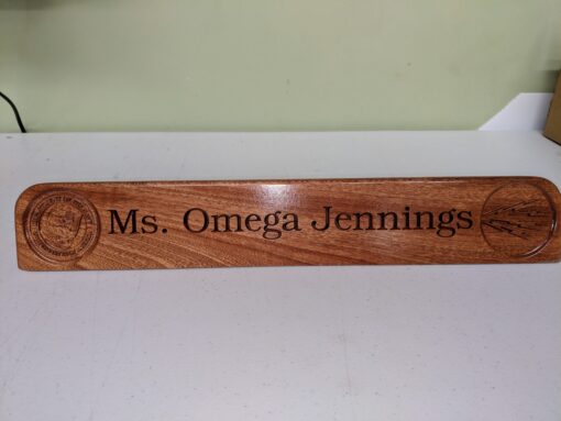 DESK PLATE