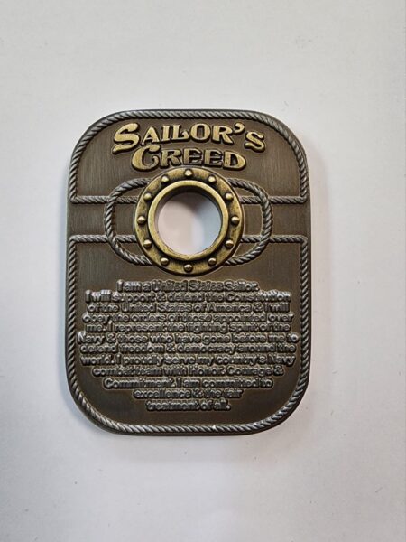 SAILORS CREED HATCH COIN