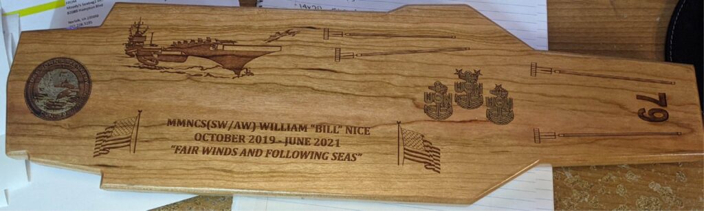 CARRIER SKATE PLAQUE