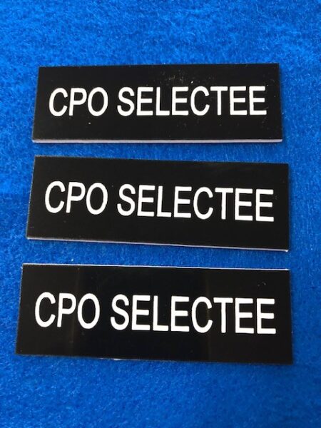 CPO SELECTEE NAME TAG
