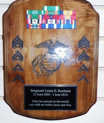 EGA AND RANKS PLAQUE