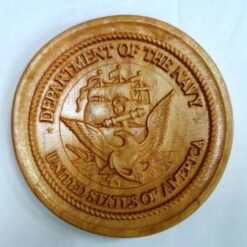 UNITED STATES NAVY CREST, WOOD 6.5''