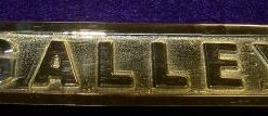"GALLEY" BRASS SIGN