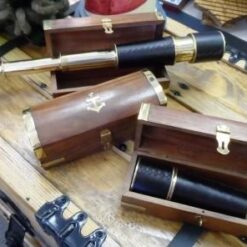 TELESCOPE, LEATHER BOUND IN GIFT BOX